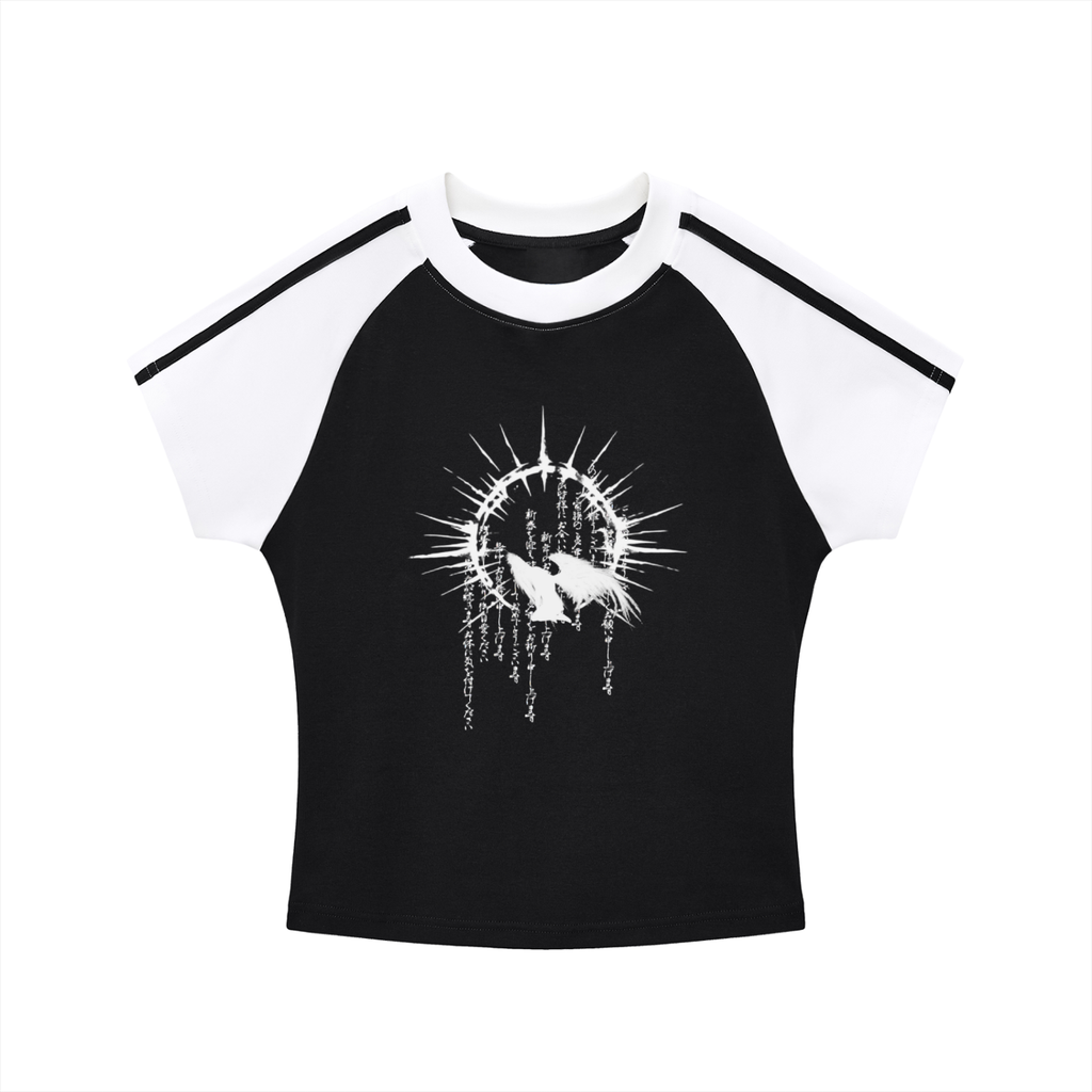 Tennyo Womens Raglan  Sleeve T-Shirt